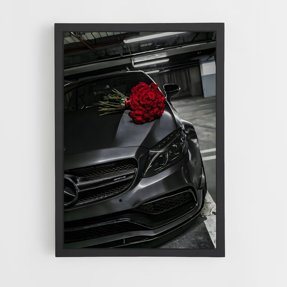 Poster La Rose et le V8 – affiche Mercedes (vue 2)